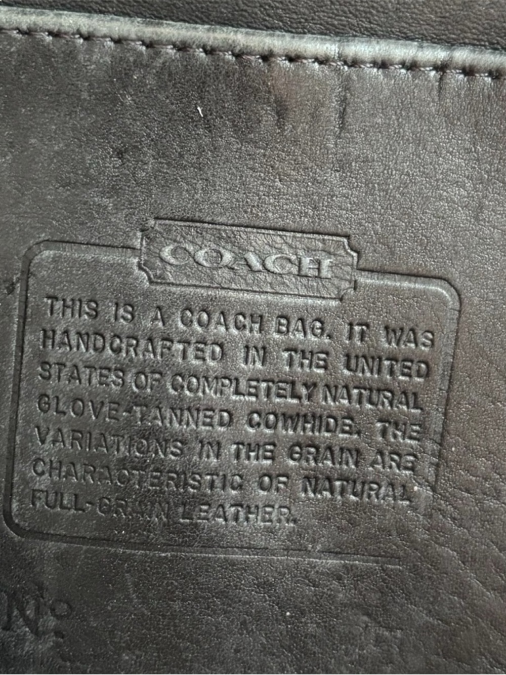 Coach Vintage Helen Berg’s Legacy Duffle Bag Black Glovetanned Leather - Picture 6 of 14
